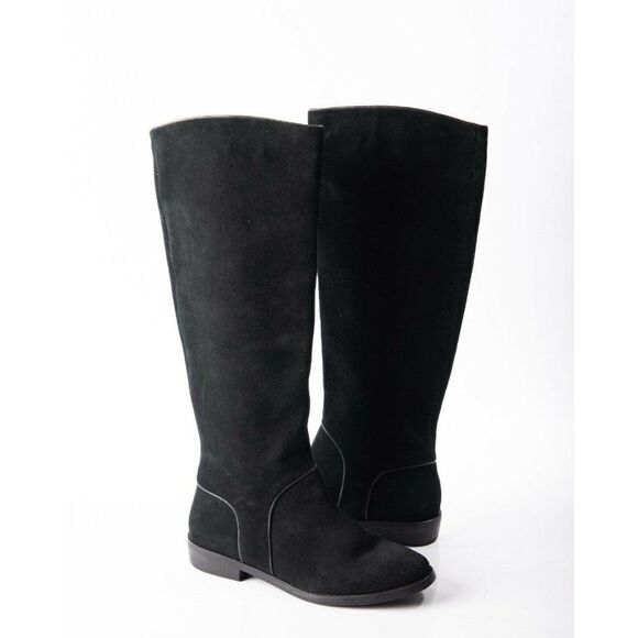 UGG® Womens Gracen Suede Block Heel Riding Boots - Picture 1 of 9